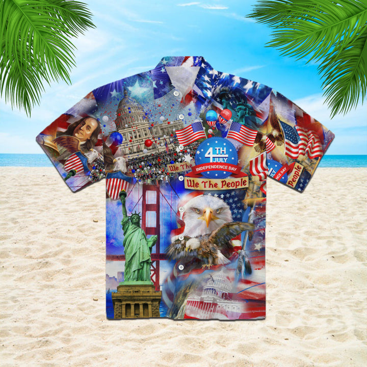 America Eagle Victory Independence Day 4th Of July Hawaiian Shirt | For Men & Women | HW361-BehighStyle