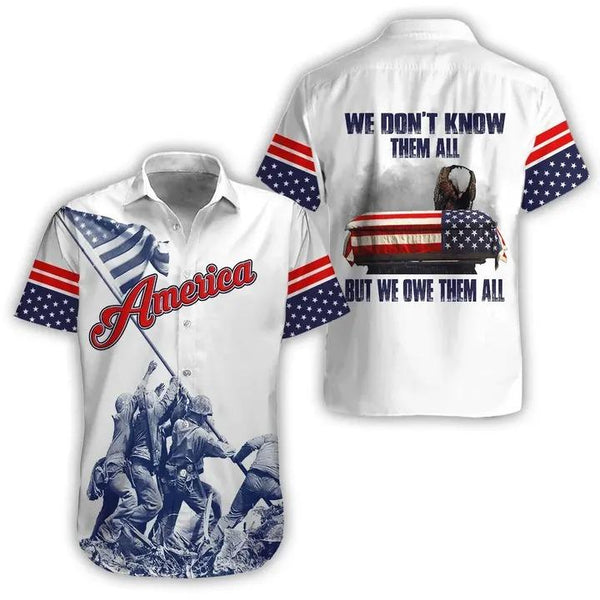 America Eagle We Don’t Know Them All But We Owe Hawaiian Shirt | For Men & Women | HW1844-BehighStyle