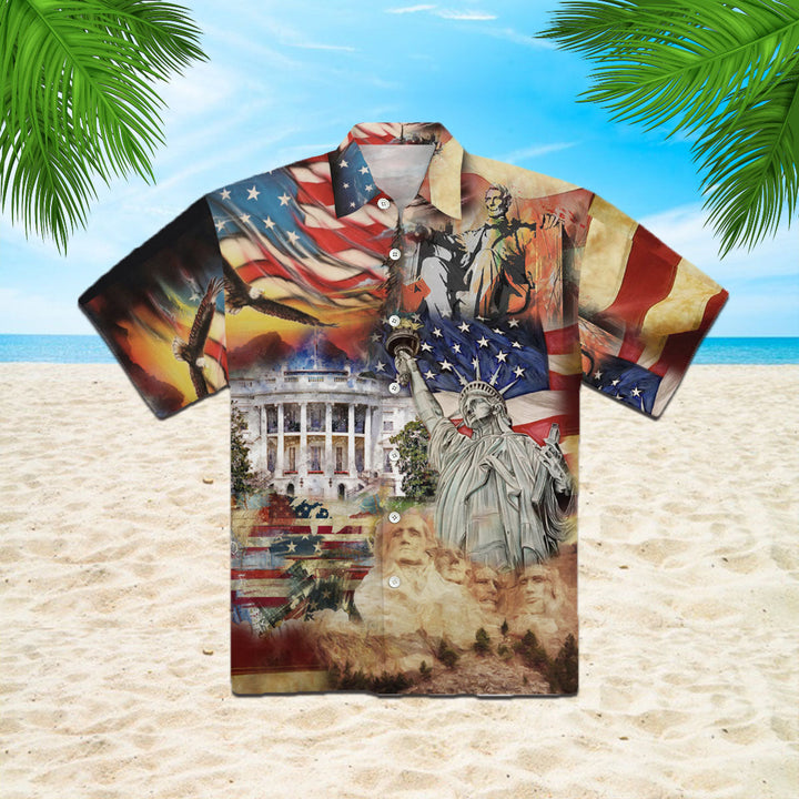 America Historical Proud Hawaiian Shirt | For Men & Women | HW2002-BehighStyle