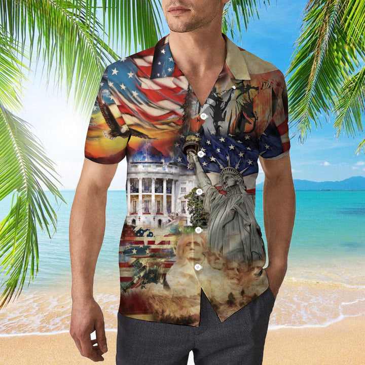 America Historical Proud Hawaiian Shirt | For Men & Women | HW2002-BehighStyle