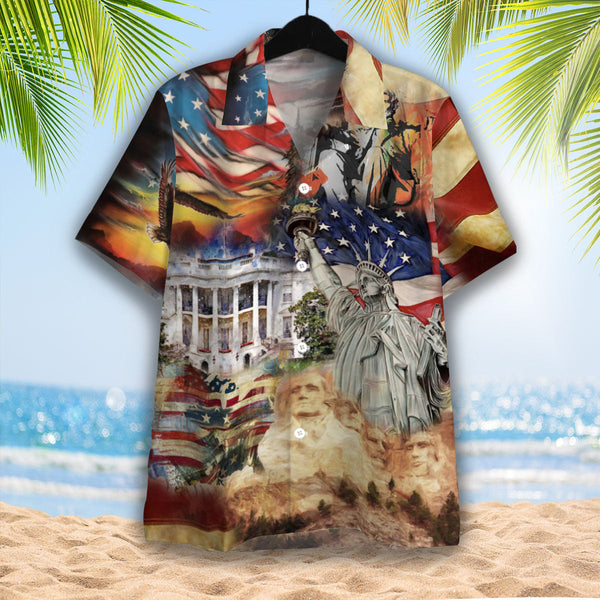 America Historical Proud Hawaiian Shirt | For Men & Women | HW2002-BehighStyle