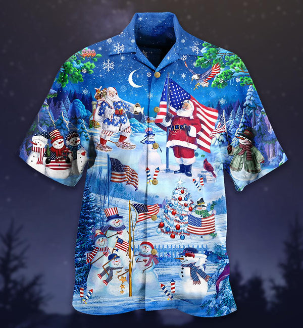 America Merry Christmas Hawaiian Shirt | HW3082