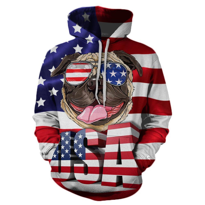 America Pug 3D All Over Print | For Men & Women | Adult | HP1528-BehighStyle