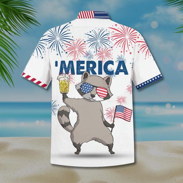 America Raccoon Beer Aloha Hawaiian Shirt | For Men & Women | HW878-BehighStyle