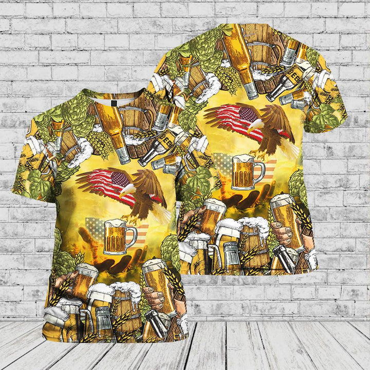 American Eagles And Beer 3D All Over Print | For Men & Women | Adult | HP1284-BehighStyle