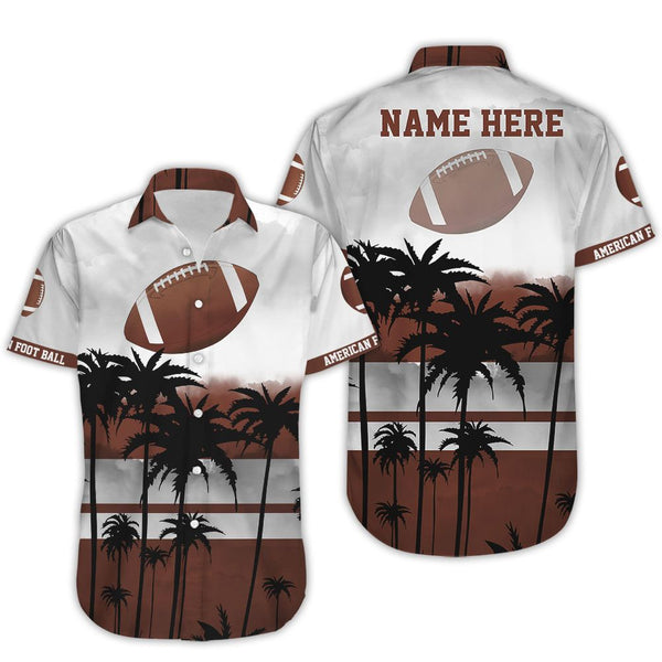 American Football Cup Custom Name Hawaiian Shirt | HN742