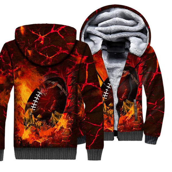 American Football Cup Fleece Zip Hoodie All Over Print | FZ271