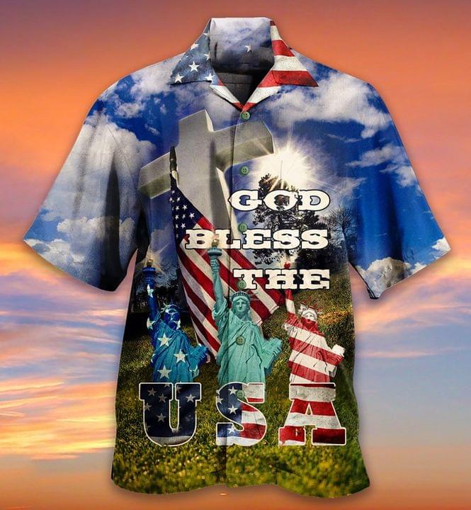 American God Bless Hawaiian Shirt | For Men & Women | HW2418-BehighStyle