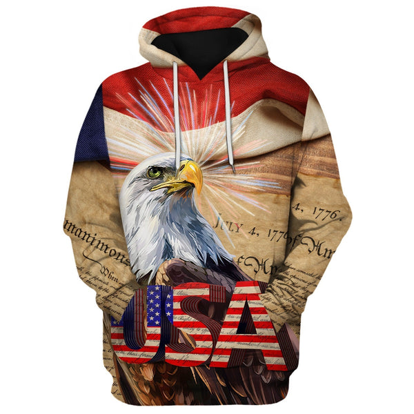 American Independence Day Painting Eagle 3D All Over Print | Adult | HP2898