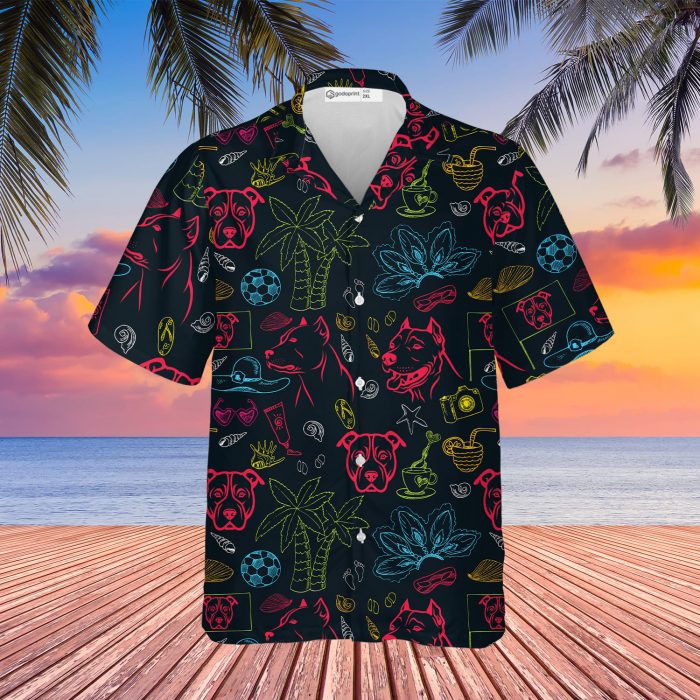 American Pit Bull Dog Hawaiian Shirt | For Men & Women | HW1291-BehighStyle