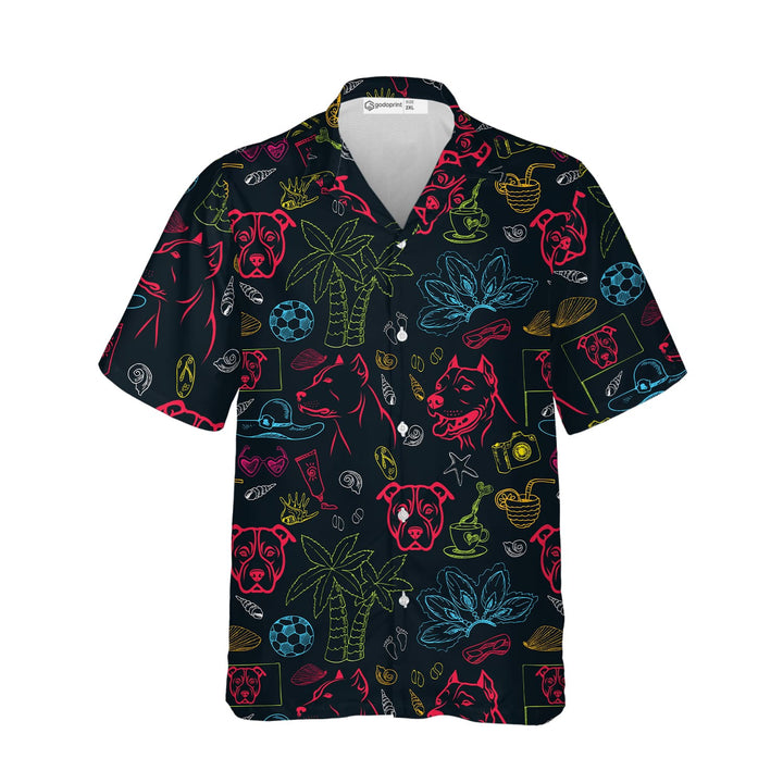 American Pit Bull Dog Hawaiian Shirt | For Men & Women | HW1291-BehighStyle