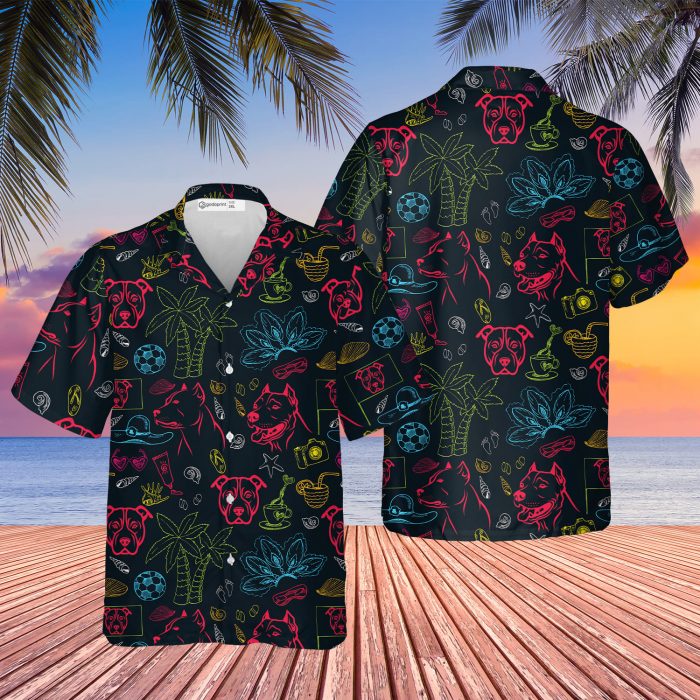 American Pit Bull Dog Hawaiian Shirt | For Men & Women | HW1291-BehighStyle