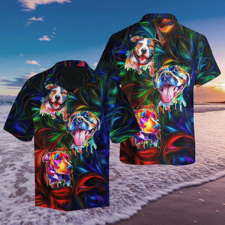 American Pit Bull Terrier Unisex Hawaiian Shirt | For Men & Women | HW1420-BehighStyle