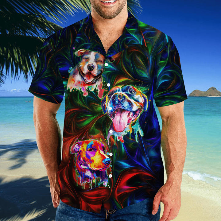 American Pit Bull Terrier Unisex Hawaiian Shirt | For Men & Women | HW1420-BehighStyle