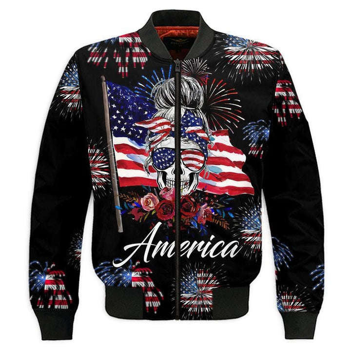 American Pride Skull Independence's 3D All Over Print | For Men & Women | Adult | HP1411-BehighStyle