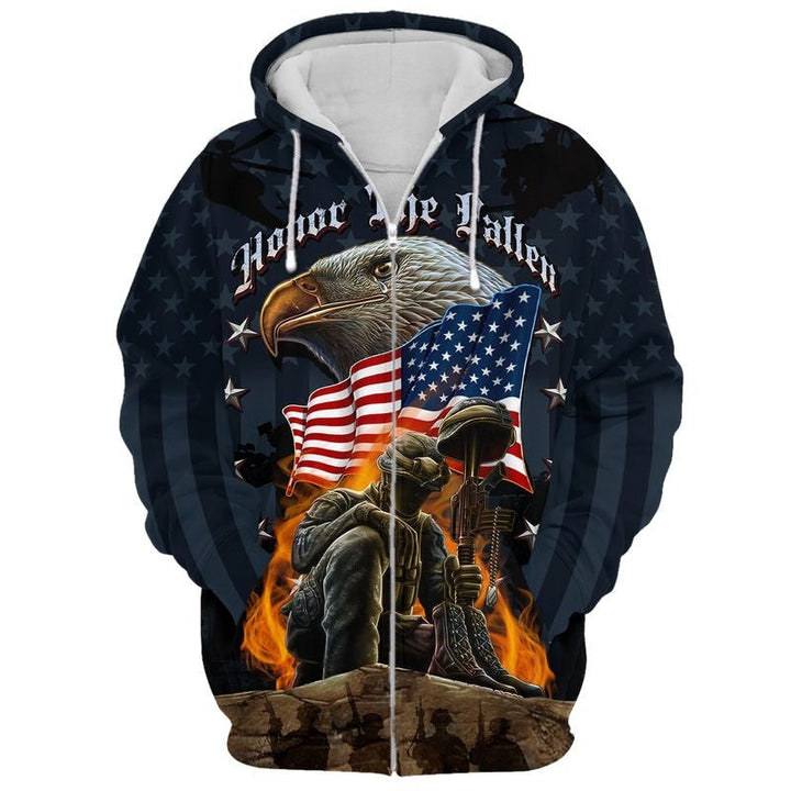 American Remembrance Veteran Eagle Usa Flag 3D All Over Print | For Men & Women | Adult | HP1414-BehighStyle