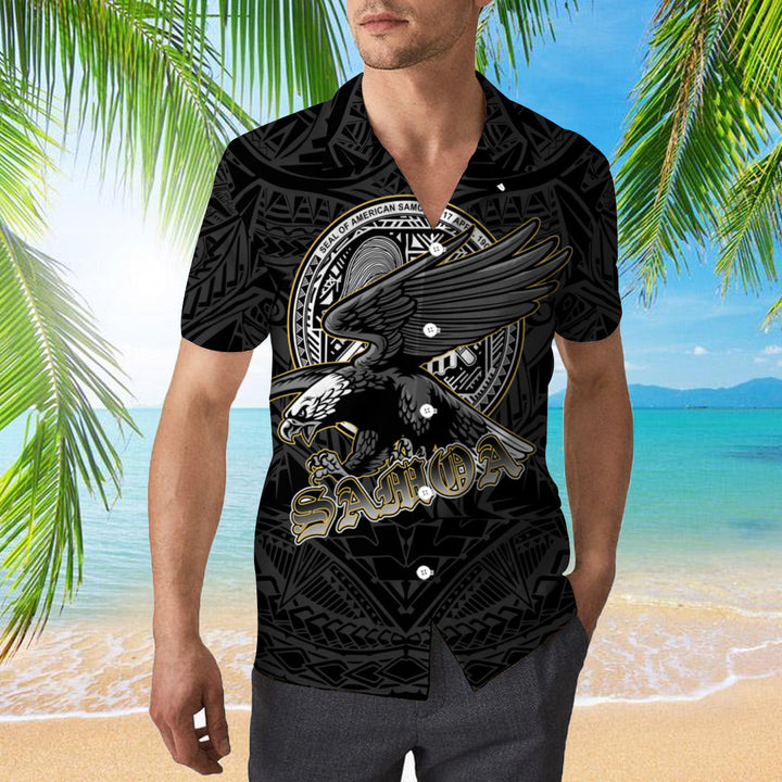 American Samoa Polynesian Eagle Hawaiian Shirt | For Men & Women | HW763-BehighStyle