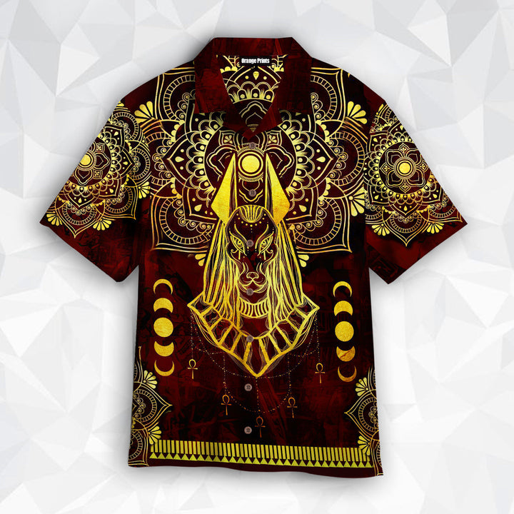 Ancient Egypt Anubis Pattern Hawaiian Shirt | For Men & Women | HW1883-BehighStyle