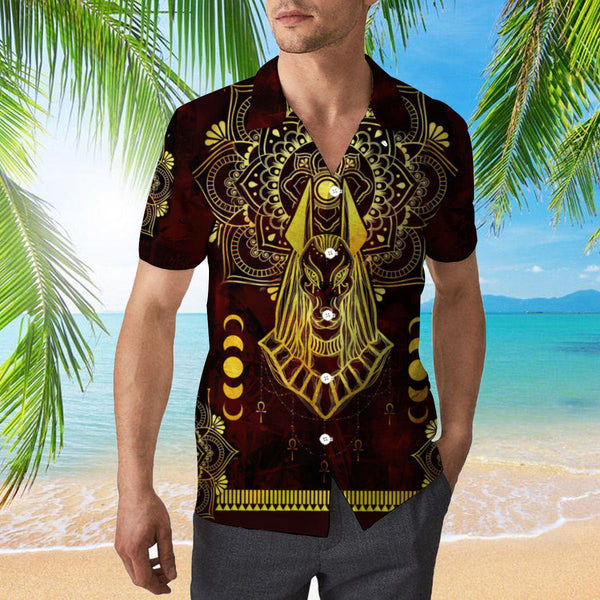 Ancient Egypt Anubis Pattern Hawaiian Shirt | For Men & Women | HW1883-BehighStyle