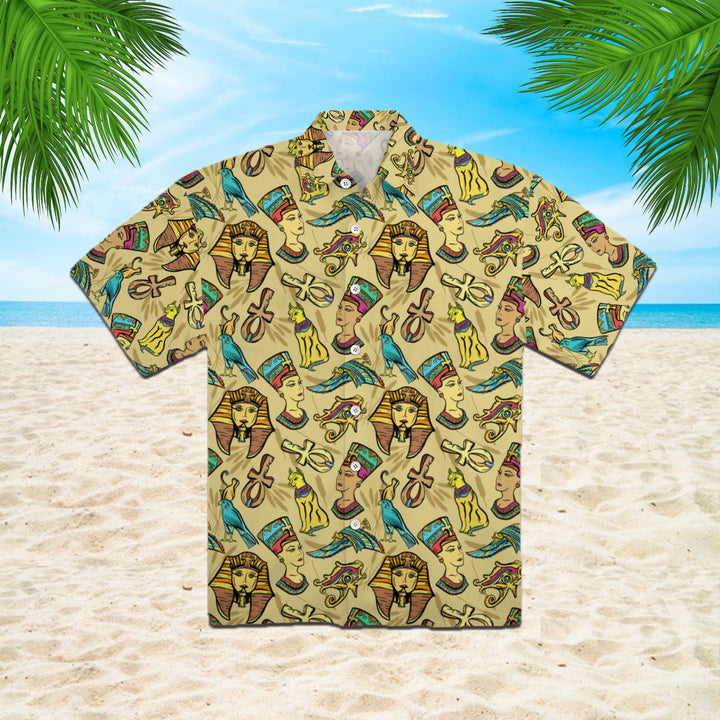 Ancient Egypt Classic Flash Tattoo Style Hawaiian Shirt | For Men & Women | HW807-BehighStyle