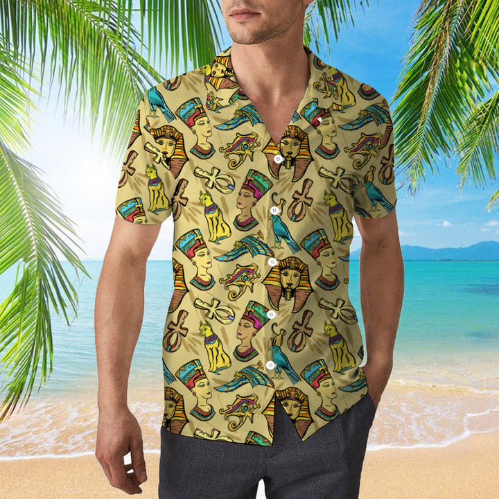 Ancient Egypt Classic Flash Tattoo Style Hawaiian Shirt | For Men & Women | HW807-BehighStyle