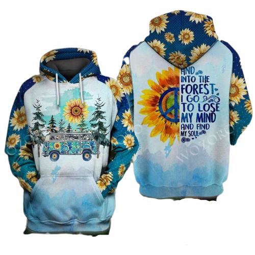 And Into the Forest I Go Car Sunflower Classic 3D All Over Print | Adult | HP2811