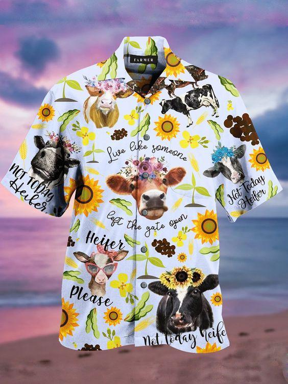 Animal Cotton-Blend Collar Hawaiian Shirt | For Men & Women | HW2307-BehighStyle