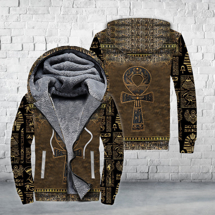 Ankh Ancient Egypt Fleece Zip Hoodie All Over Print | For Men & Women | FZ145-BehighStyle