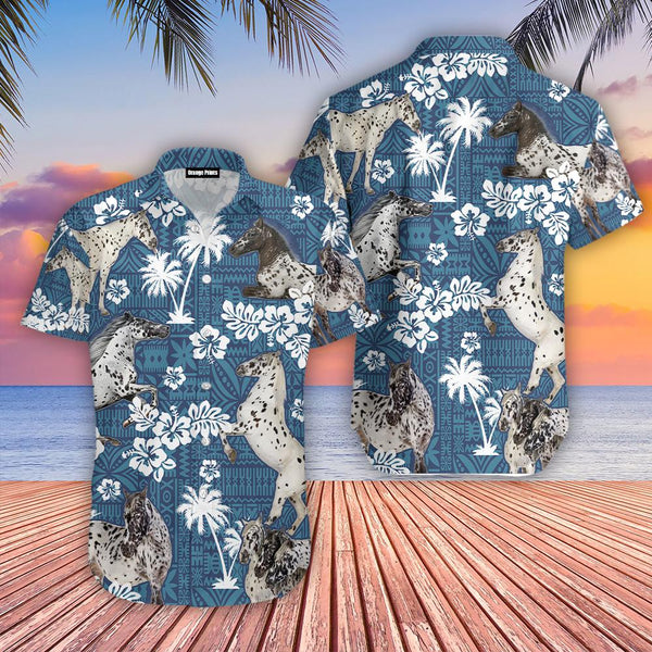 Appaloosa Horse Blue Tribal Hawaiian Shirt | For Men & Women | Adult | HW8593-BehighStyle