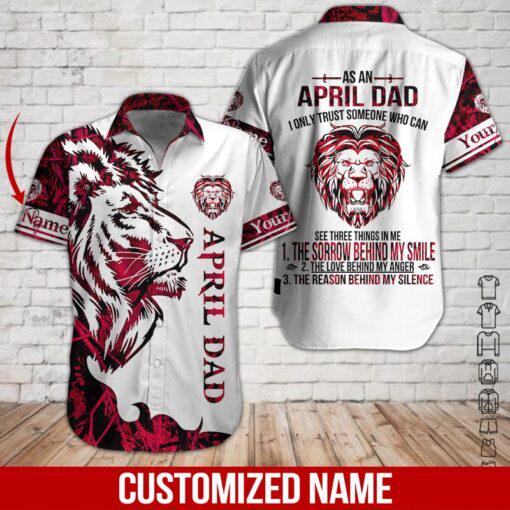 April Dad Custom Name Hawaiian Shirt | For Men & Women | HN716-BehighStyle