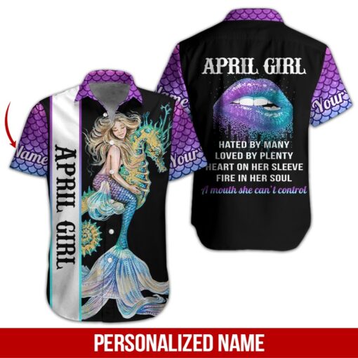 April Girl Custom Name Hawaiian Shirt | For Men & Women | HN700-BehighStyle