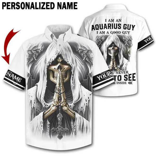 Aquarius Custom Name Hawaiian Shirt | For Men & Women | HN710-BehighStyle