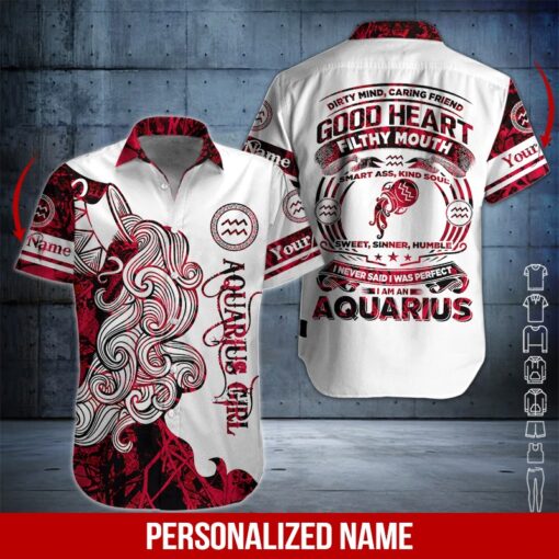 Aquarius Girl Custom Name Hawaiian Shirt | For Men & Women | HN377-BehighStyle