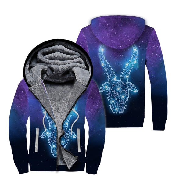 Aries Zodiac Fleece Zip Hoodie All Over Print | For Men & Women | FT4318