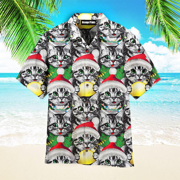 Around Me Christmas Cat Pattern Hawaiian Shirt | For Men & Women | HW2791-BehighStyle