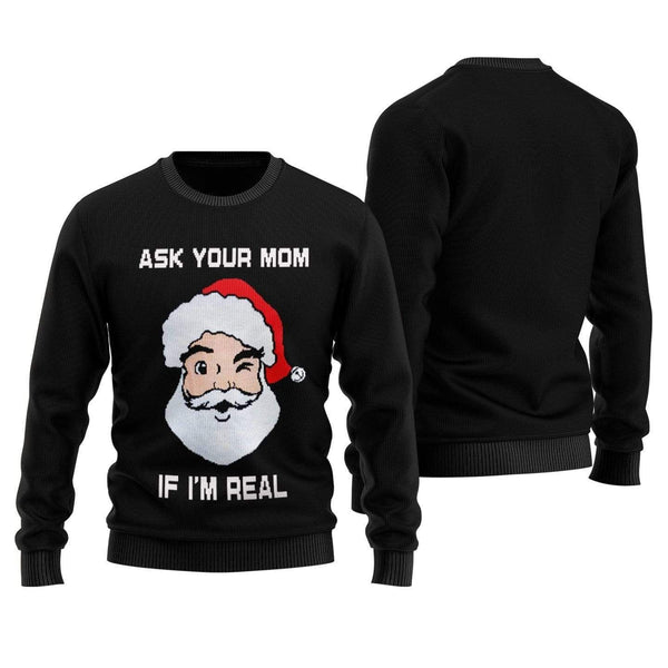 Ask Your Mom Ugly Christmas Sweater | Adult | US2387