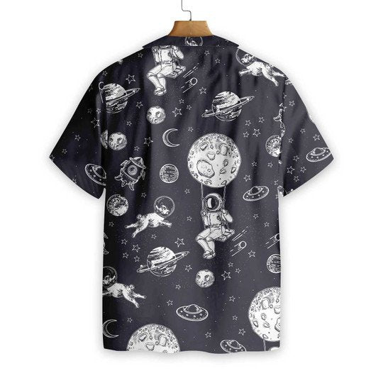 Astronaut And His French Bulldog Hawaiian Shirt | For Men & Women | HW1301-BehighStyle