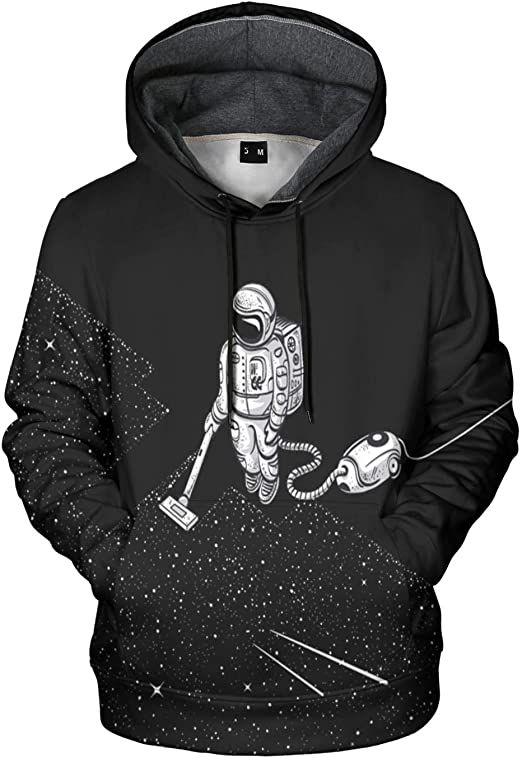 Astronaut Black 3D All Over Print | Adult | HP2824