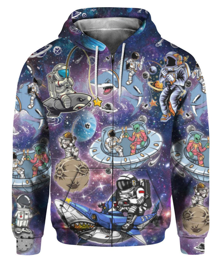 Astronaut Fishing In The Galaxy 3D All Over Print | For Men & Women | Adult | HP1555-BehighStyle