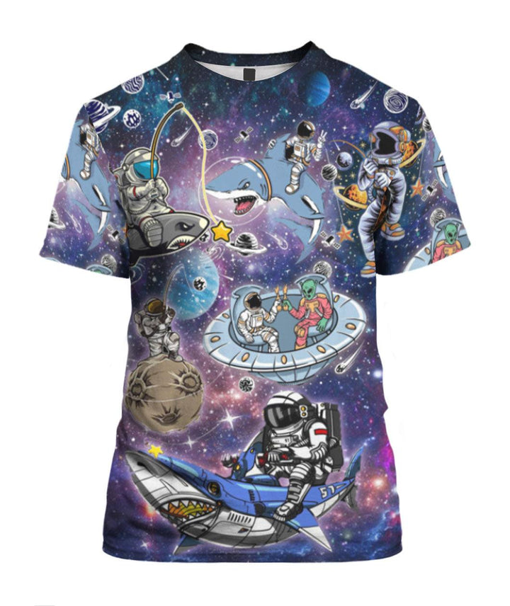 Astronaut Fishing In The Galaxy 3D All Over Print | For Men & Women | Adult | HP1555-BehighStyle