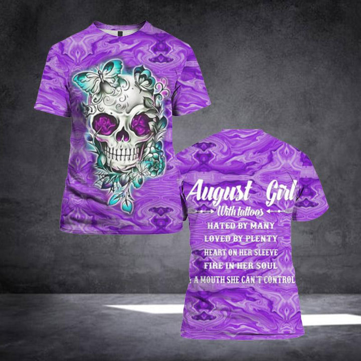 August Girl With Tattoo 3D All Over Print | For Men & Women | Adult | HP965-BehighStyle