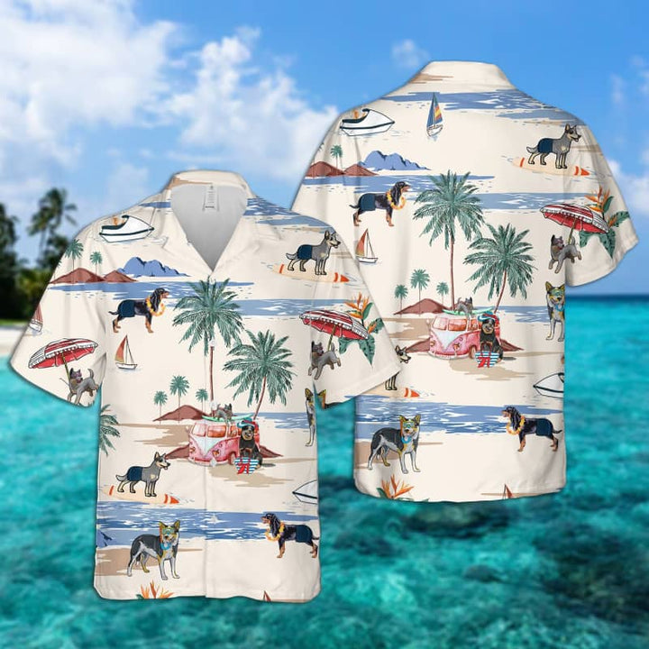 Australian Cattle Dog Summer Beach Aloha Hawaiian Shirt | For Men & Women | HL2186-BehighStyle