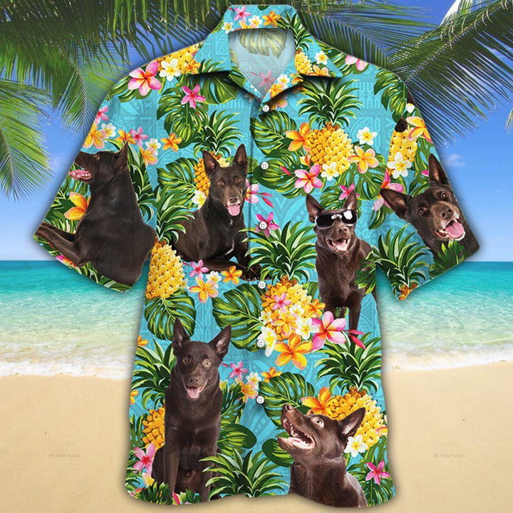 Australian Kelpie Dog Lovers Pineapple Aloha Hawaiian Shirt | For Men & Women | HW572-BehighStyle