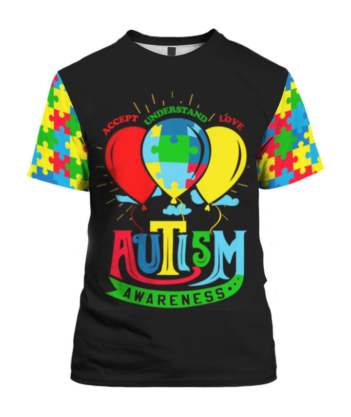 Autism Awareness 3D All Over Print | For Men & Women | Adult | HP1557-BehighStyle