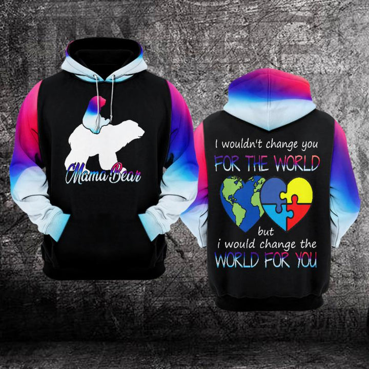 Autism Awareness I Wouldn’t Change You for the World 3D All Over Print | For Men & Women | Adult | HP619-BehighStyle