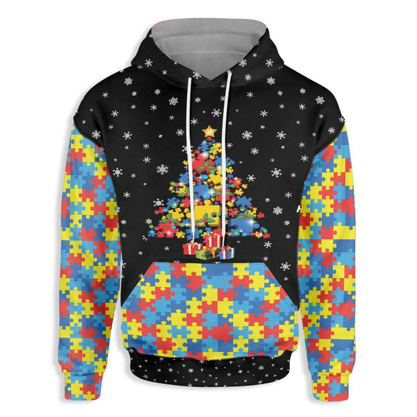 Autism Awareness Merry Christmas 3D All Over Print | For Men & Women | Adult | HO4658-BehighStyle