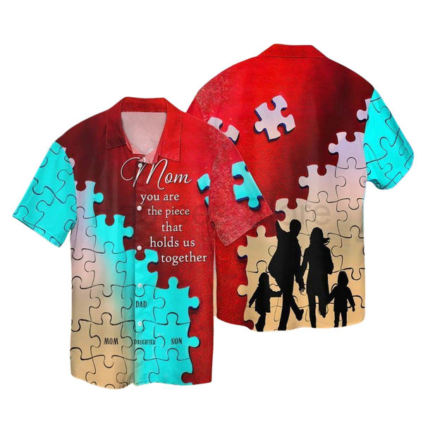 Autism Awareness Mom Hawaiian Shirt | For Men & Women | HW2543-BehighStyle