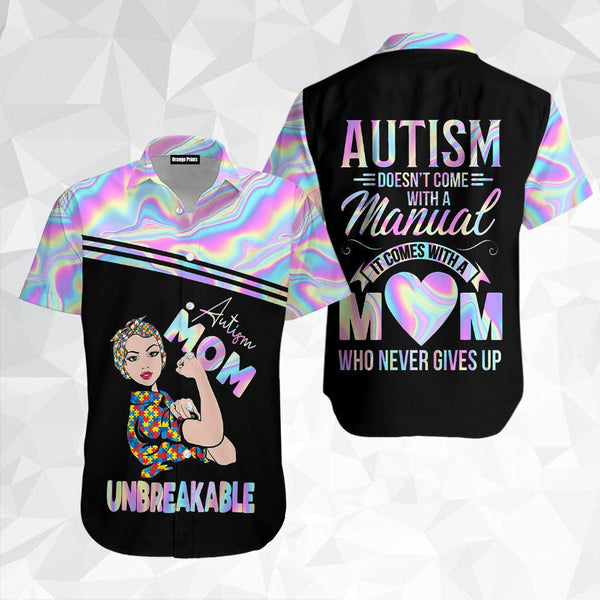 Autism Comes With A Mom Hawaiian Shirt | For Men & Women | HW2407-BehighStyle