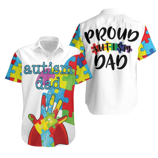 Autism Dad Superhero Hawaiian Shirt | For Men & Women | HW2500-BehighStyle