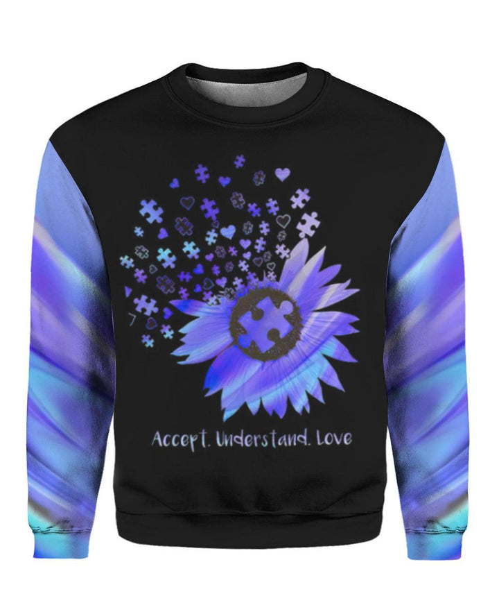 Autism Mom Accept Understand Love 3D All Over Print | For Men & Women | Adult | HP1549-BehighStyle